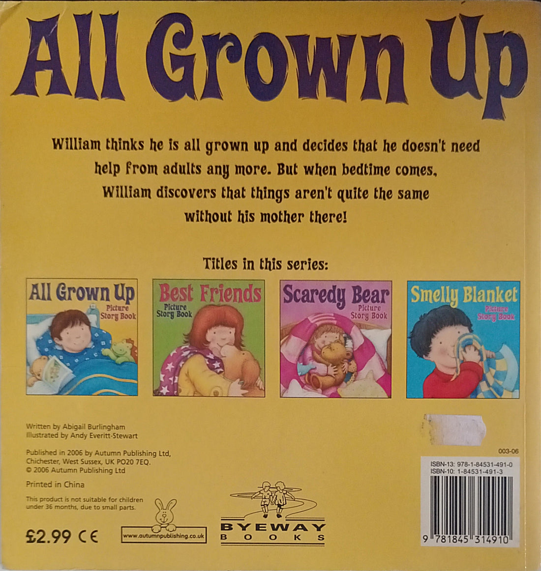 All Grown Up (Picture Story Book)