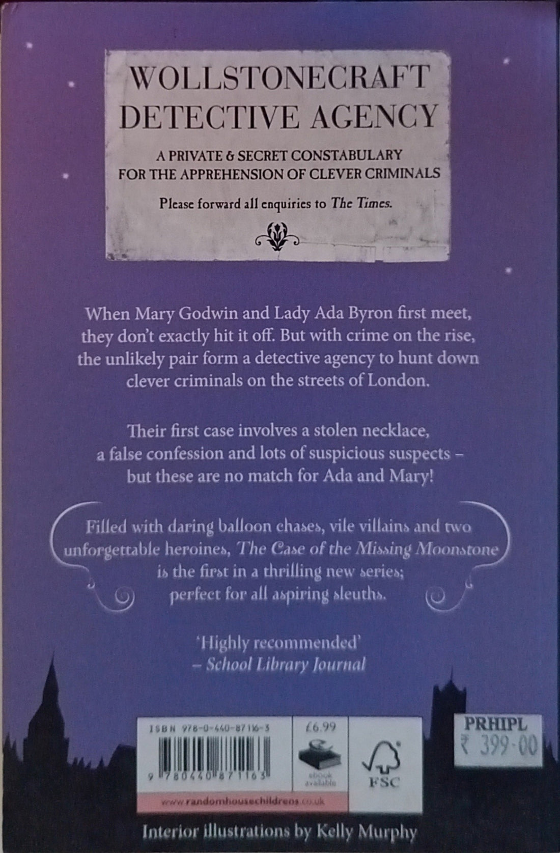 The Wollstonecraft Detective Agency #1 The Case of the Missing Moonstone