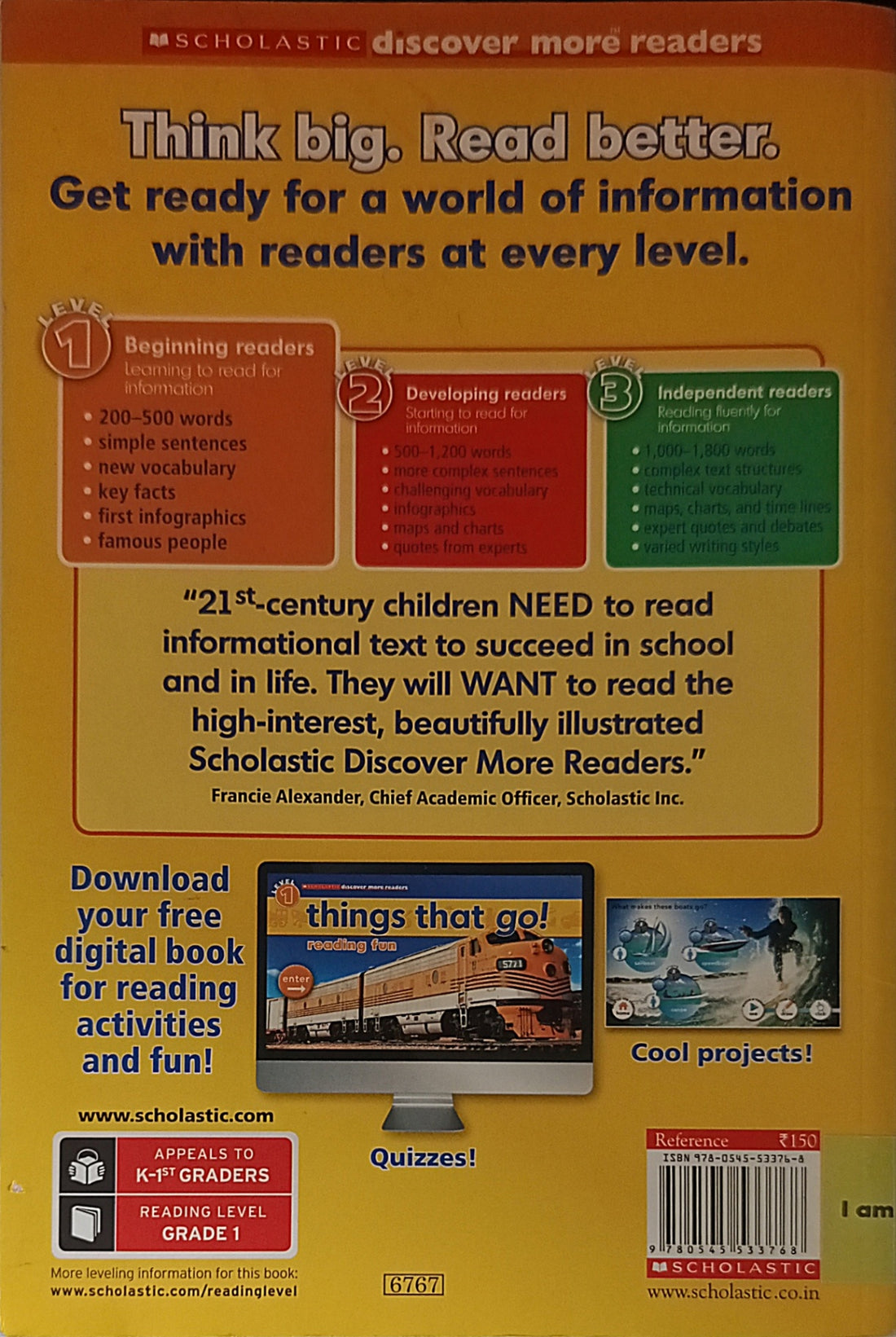Scholastic Discover More Reader Level 1: Things That Go!