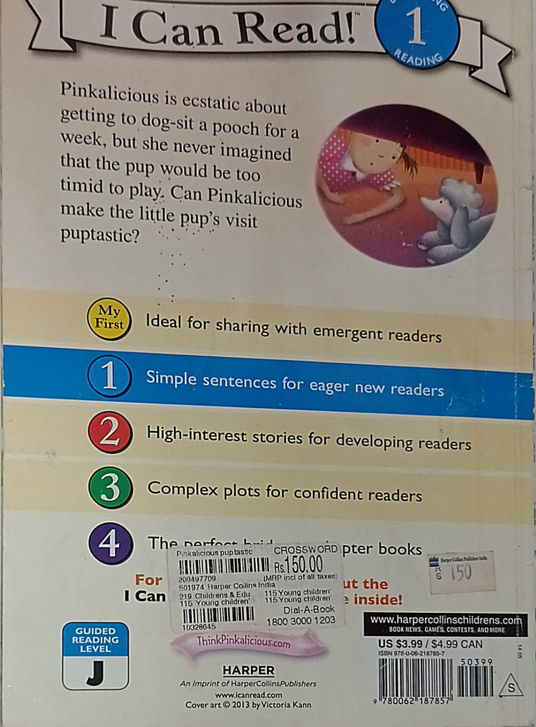 I Can Read! Level 1: Pinkalicious Puptastic