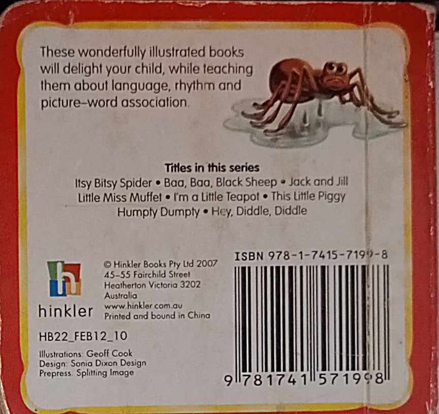 Itsy Bitsy Spider (Mini Board Book)