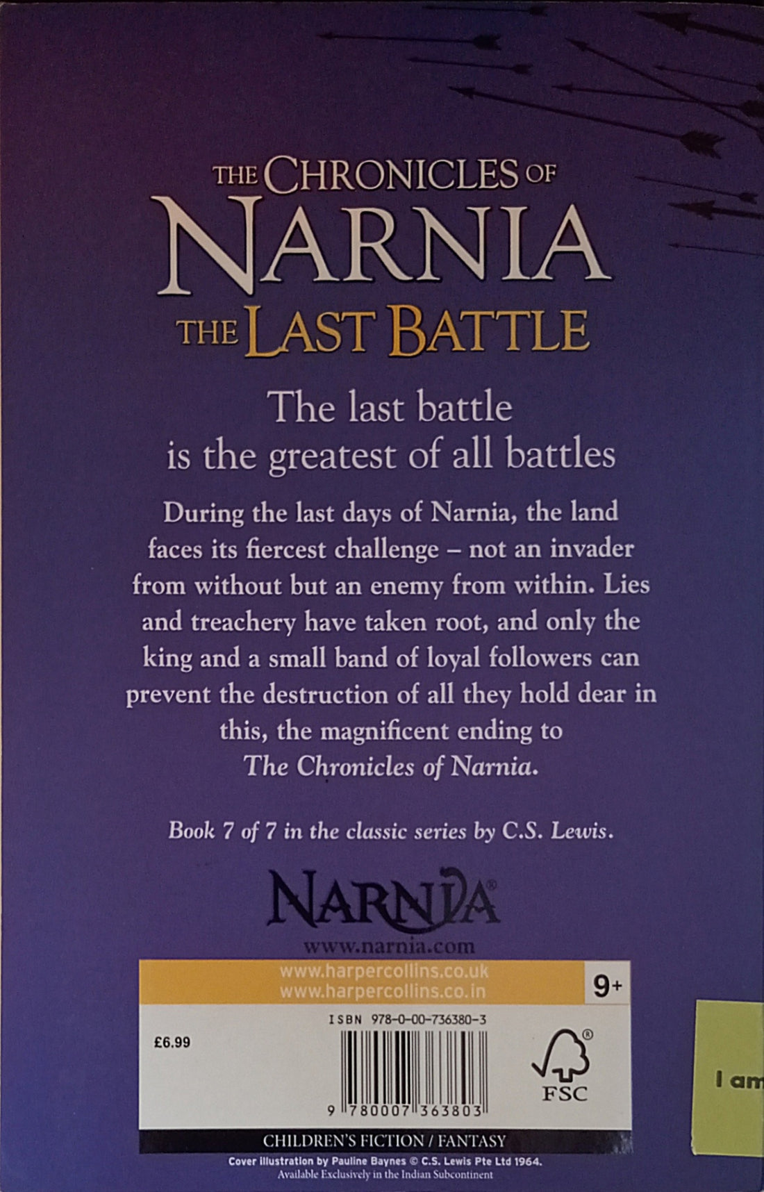 The Chronicles of Narnia #7 The Last Battle