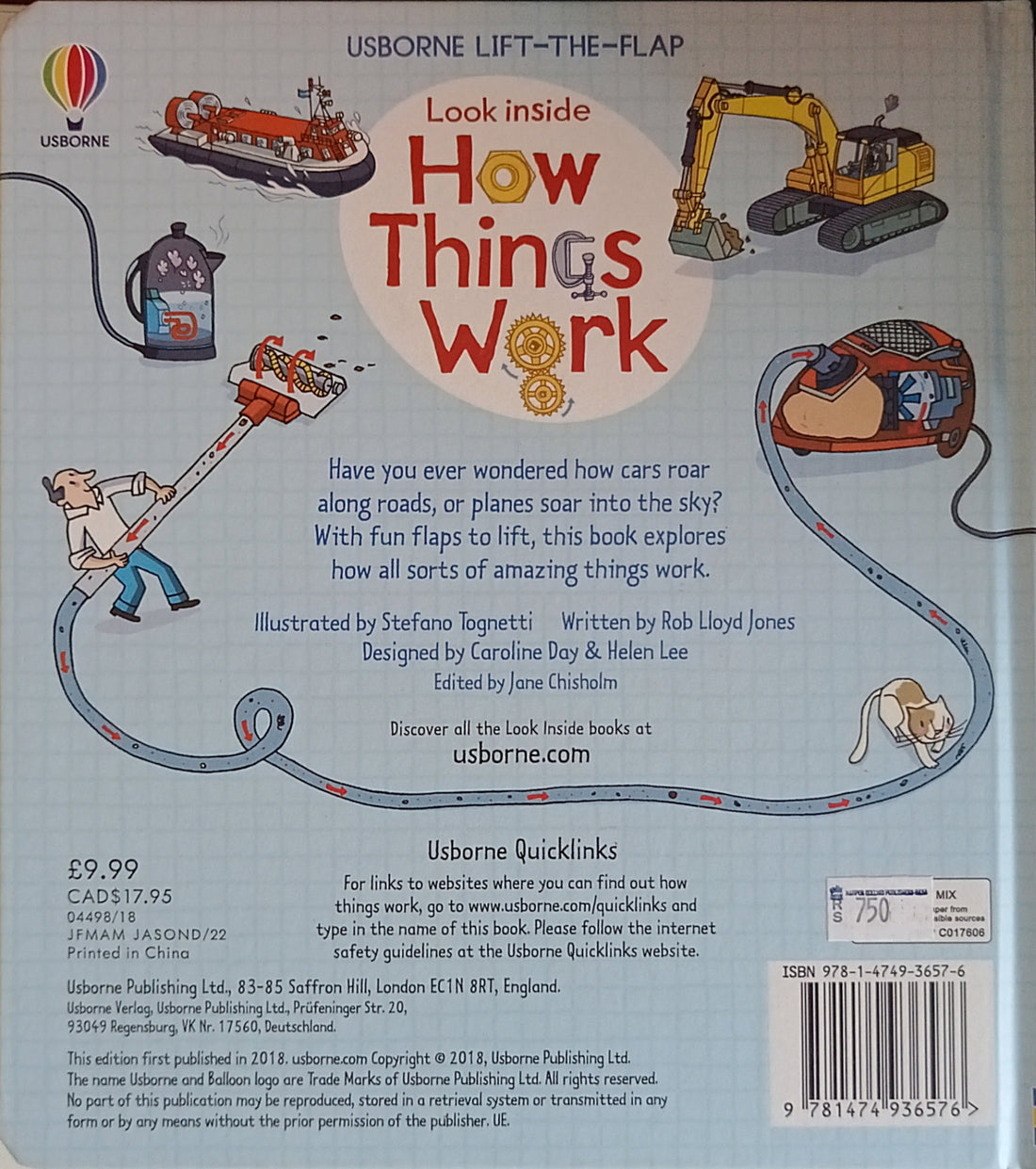 Usborne Lift The Flap Look Inside: How Things Work