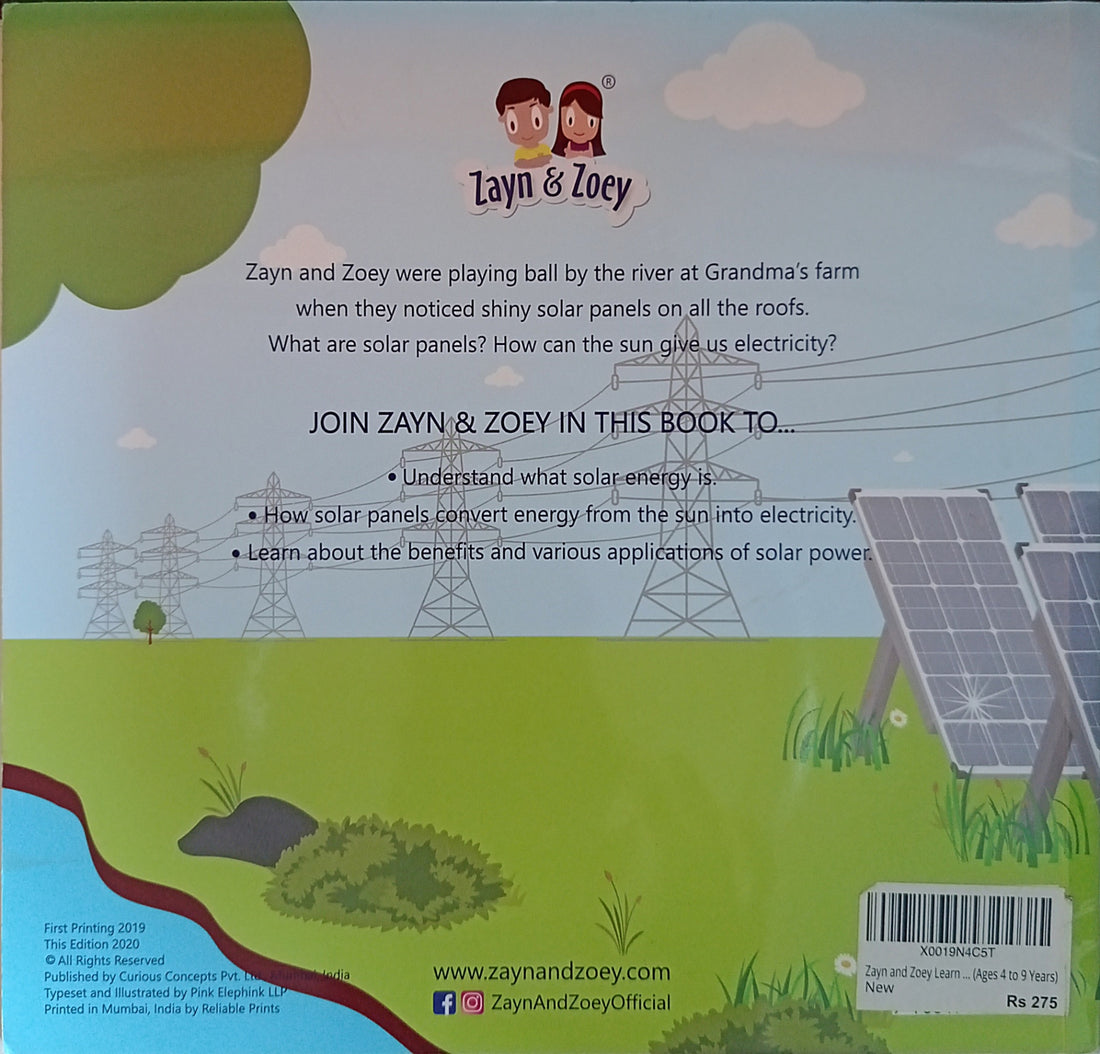 Zayn & Zoey Enviroment Series: Zayn & Zoey Learn About Solar Power