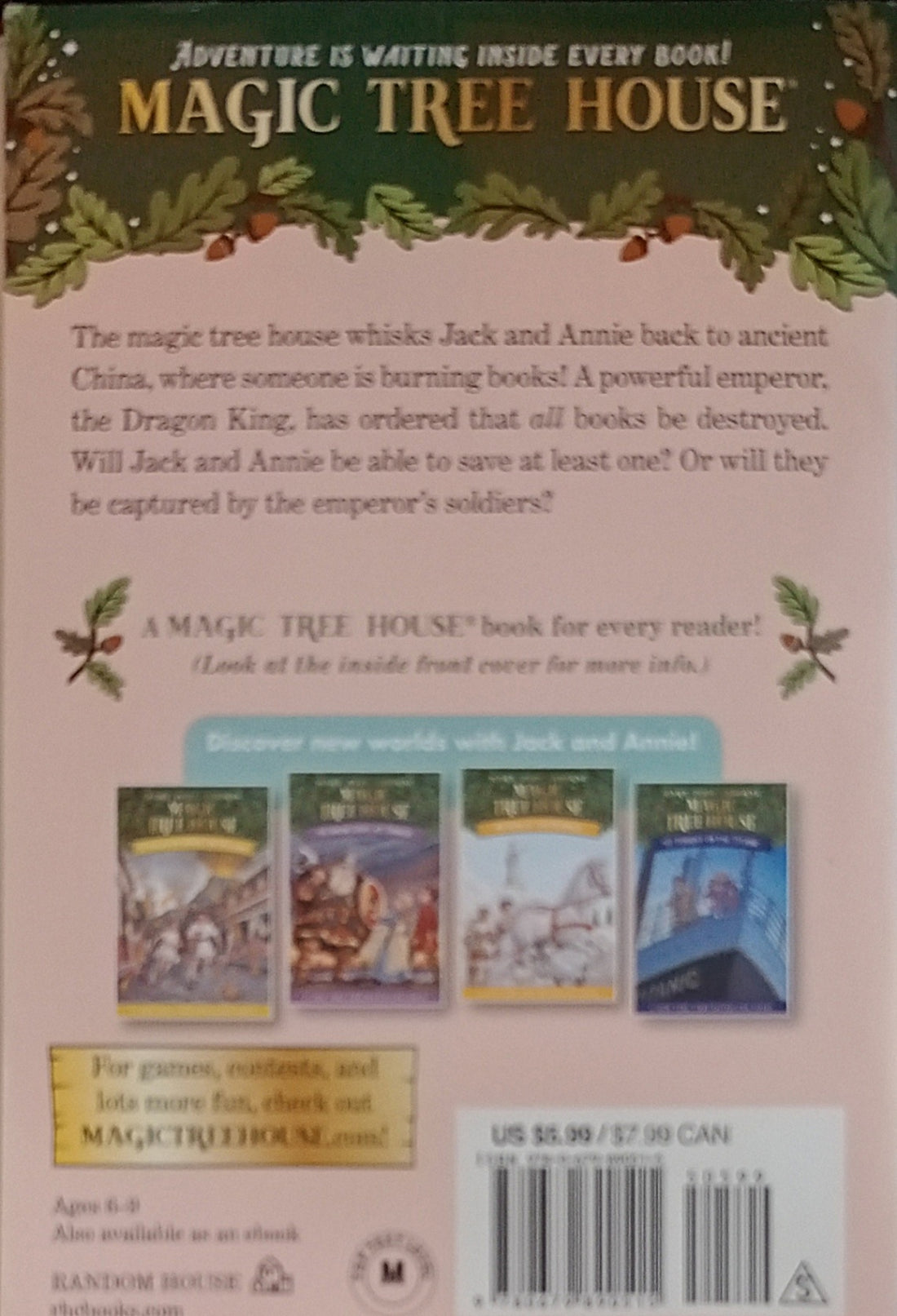 Magic Tree House #14 Day of the Dragon King