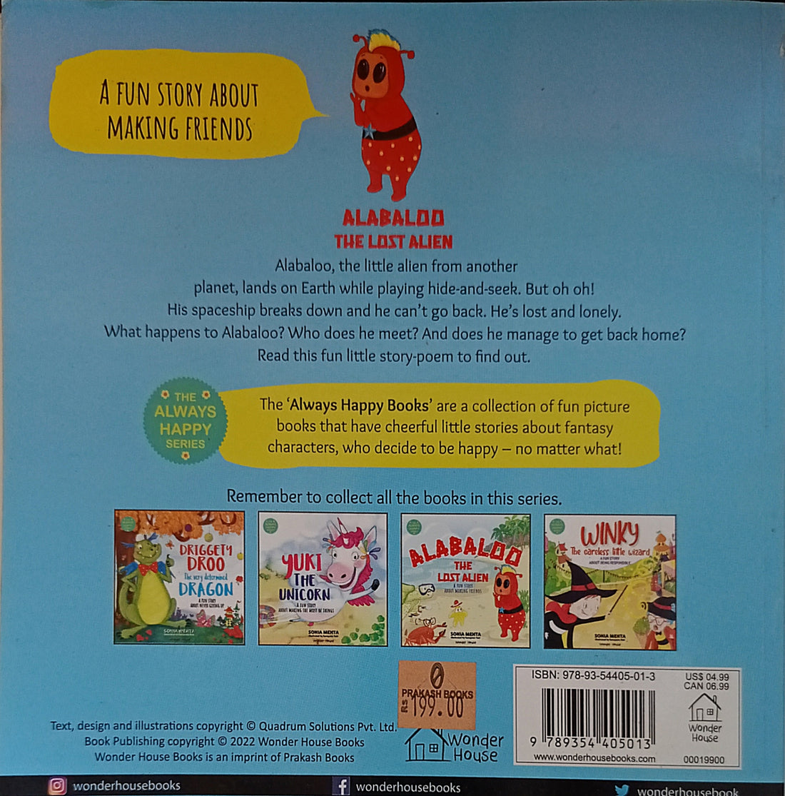 The Always Happy Series: Alabaloo The Lost Alien