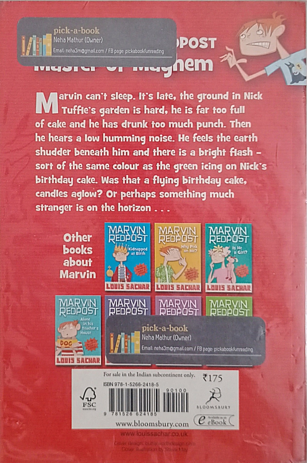 Marvin Redpost #6 A Flying Birthday Cake?