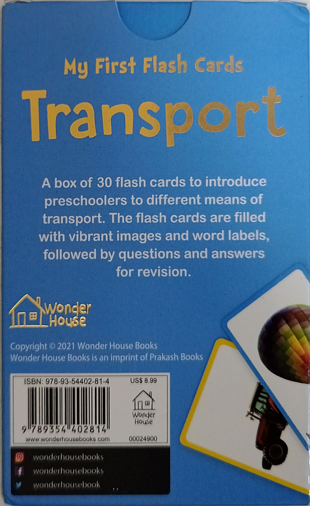 My First Flash Cards: Transport (Flash Cards)