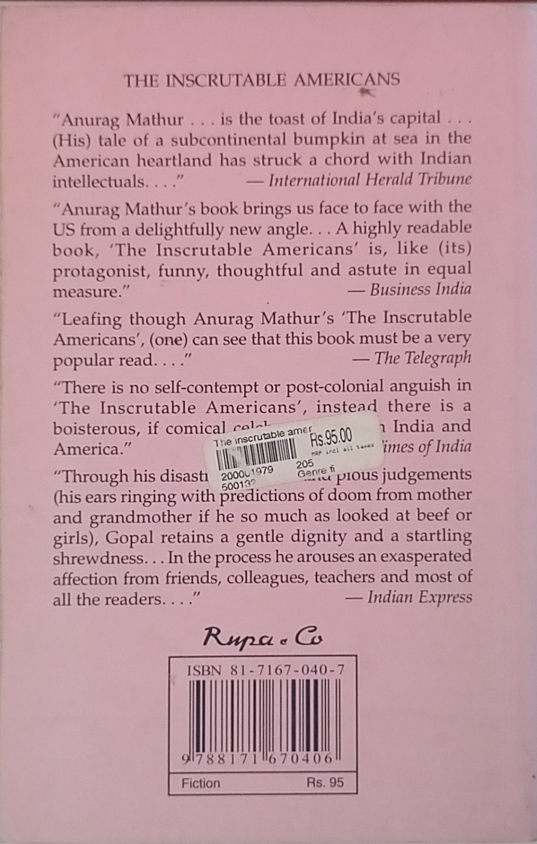 The Inscrutable Americans