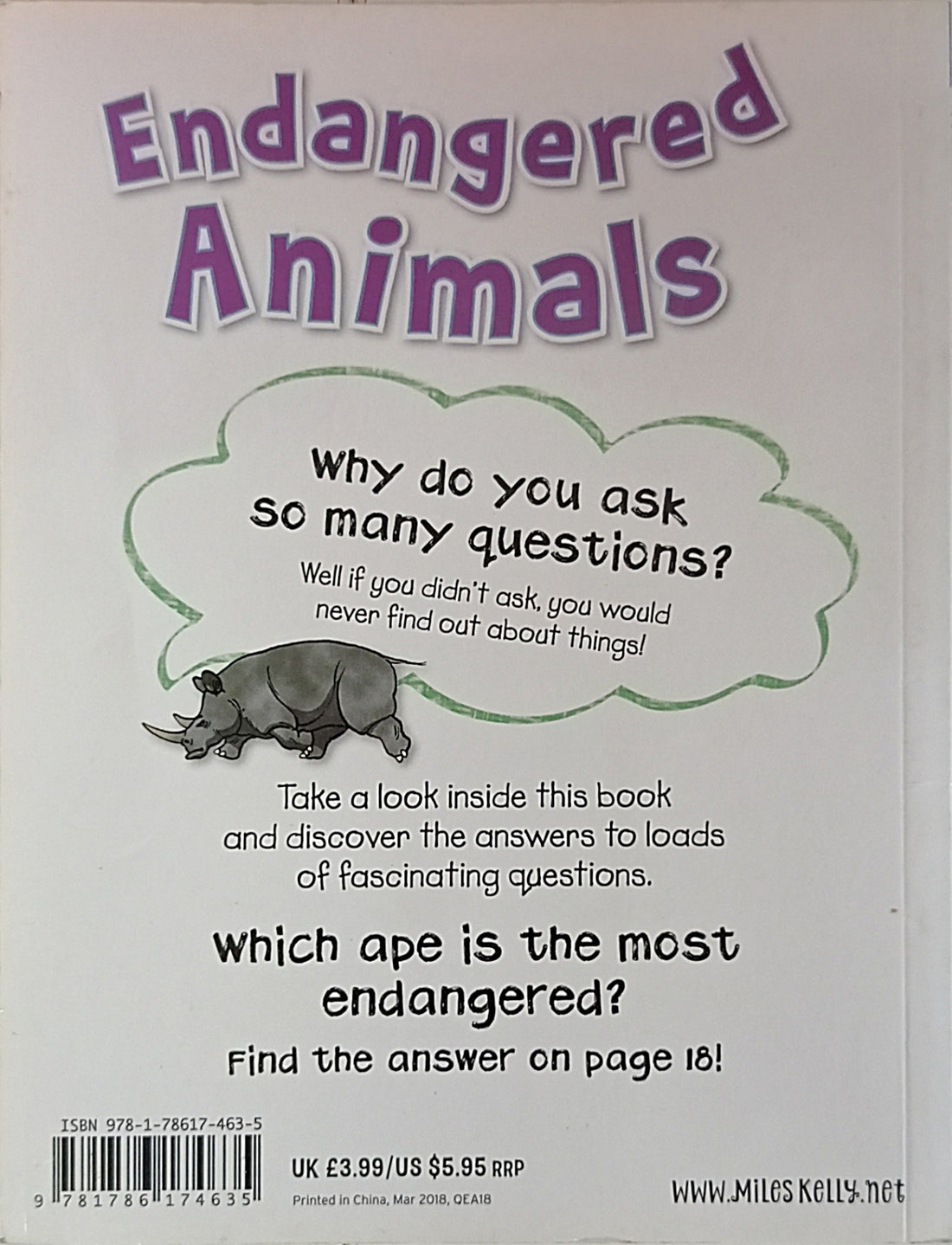 Endangered Animals (Questions and Answers)