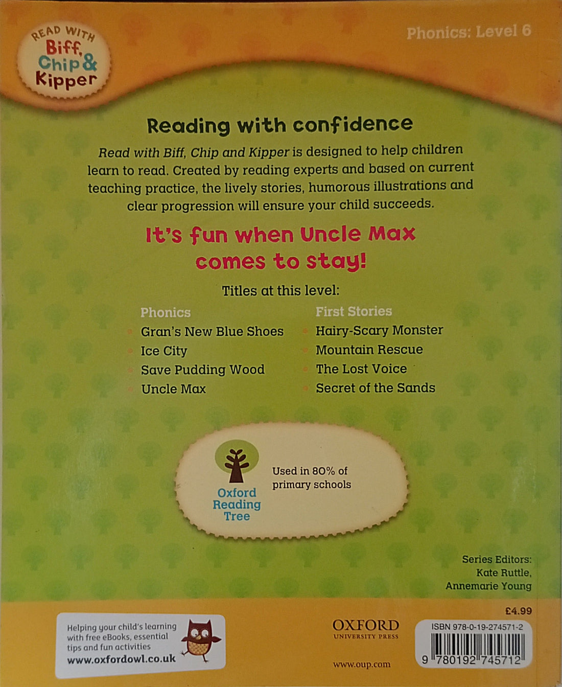 Read With Biff, Chip & Kipper Phonics Level 6: Uncle Max