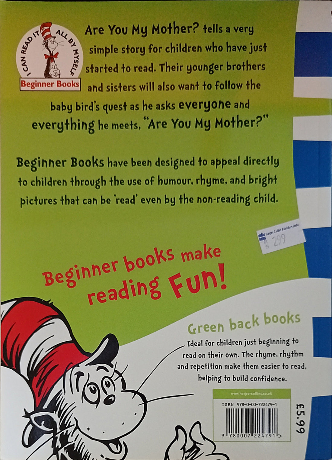 Dr. Seuss' Green Back Books: Are You My Mother?