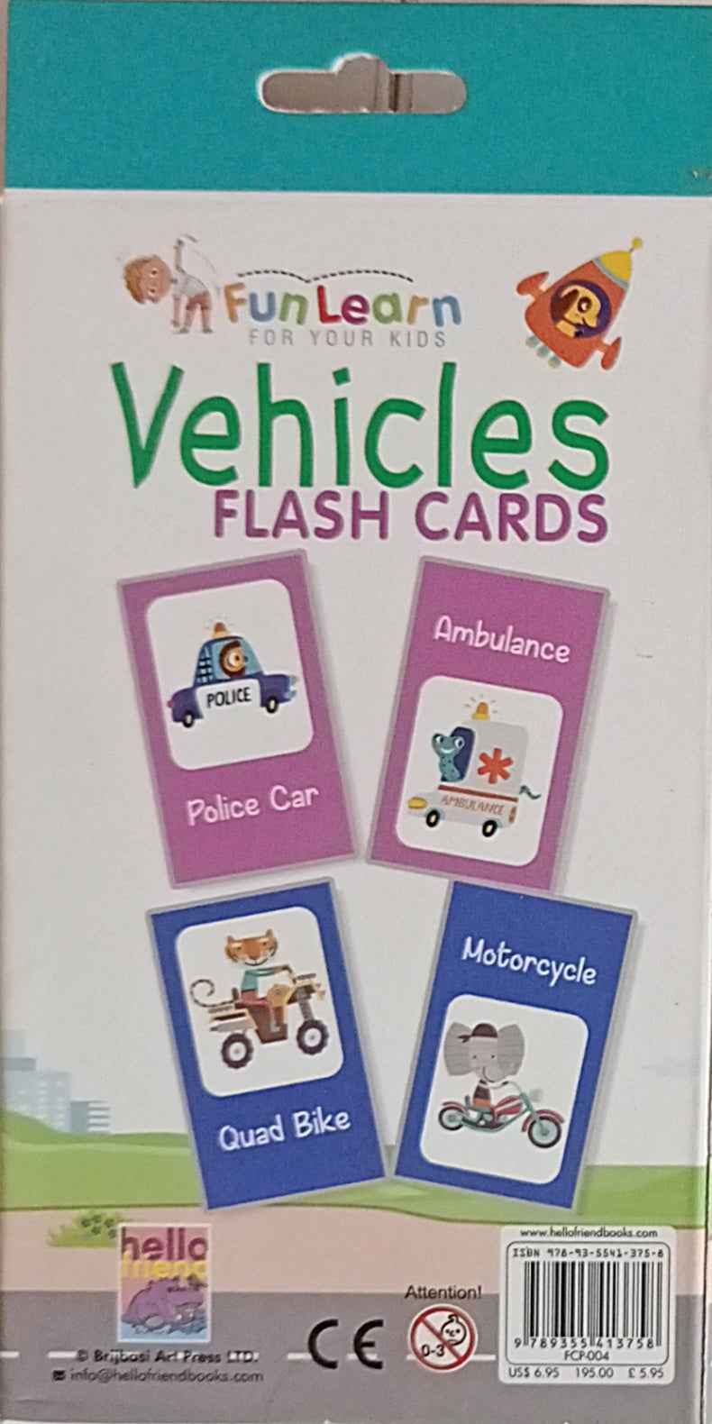 Vehicles Flash Cards (Fun Learn for Your Kids)