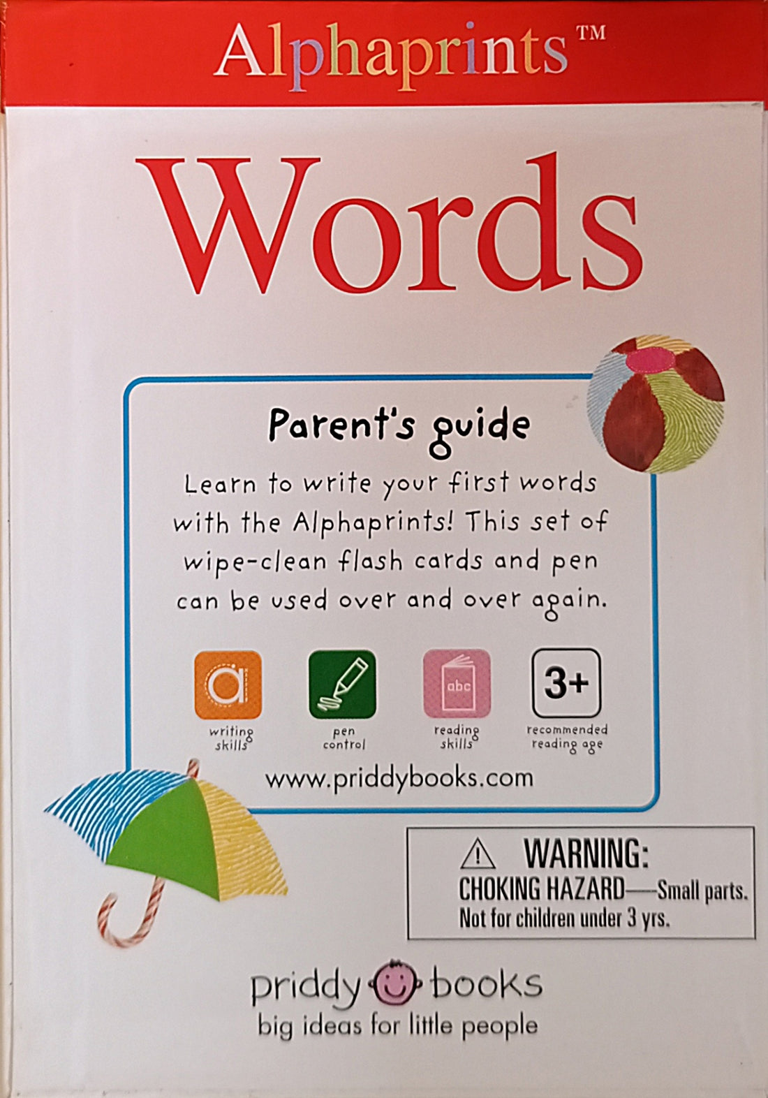 Alphaprints Flash Cards: Words (Flash Cards)