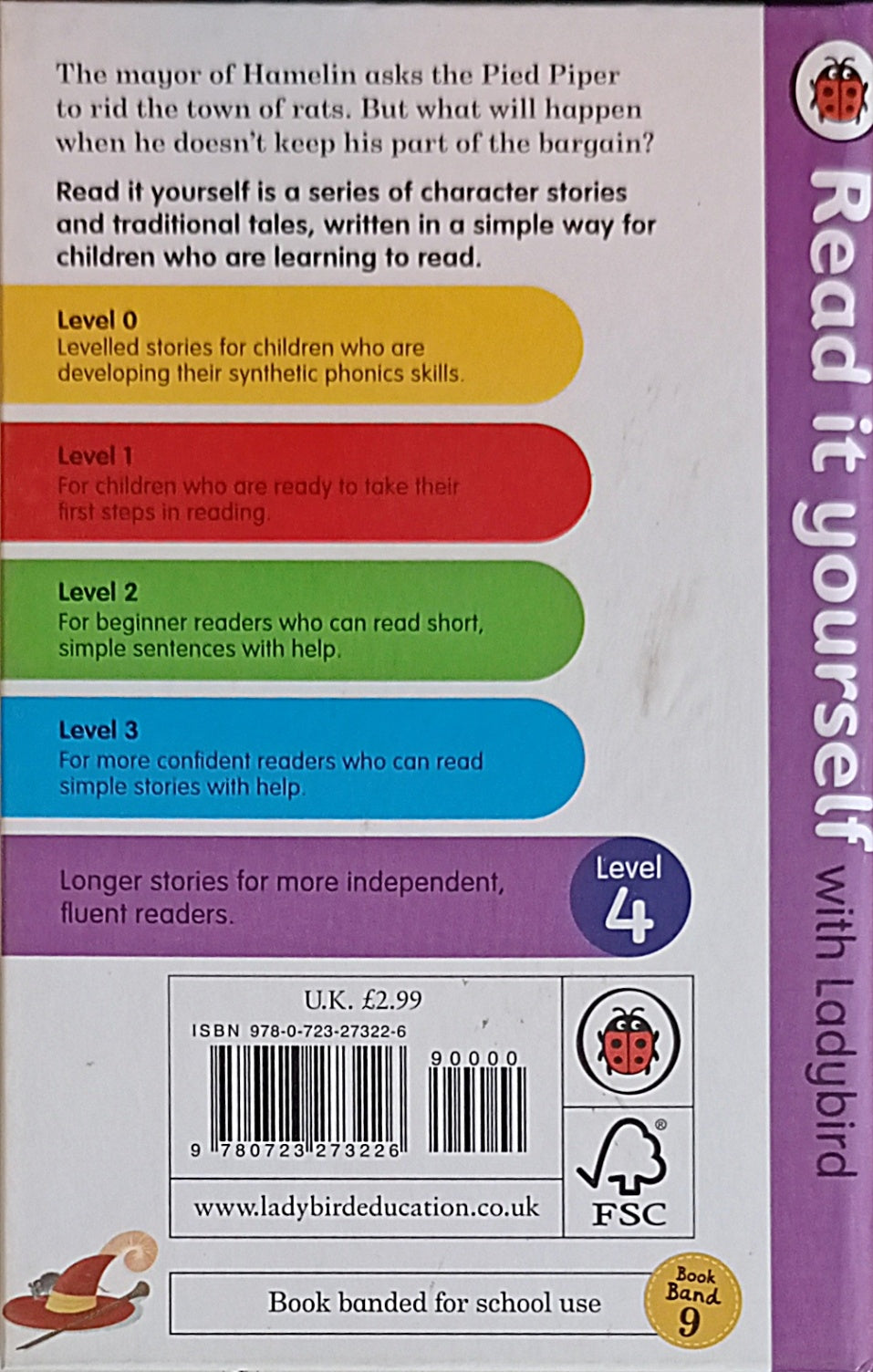 Read it Yourself with Ladybird Level 4: The Pied Piper of Hamelin