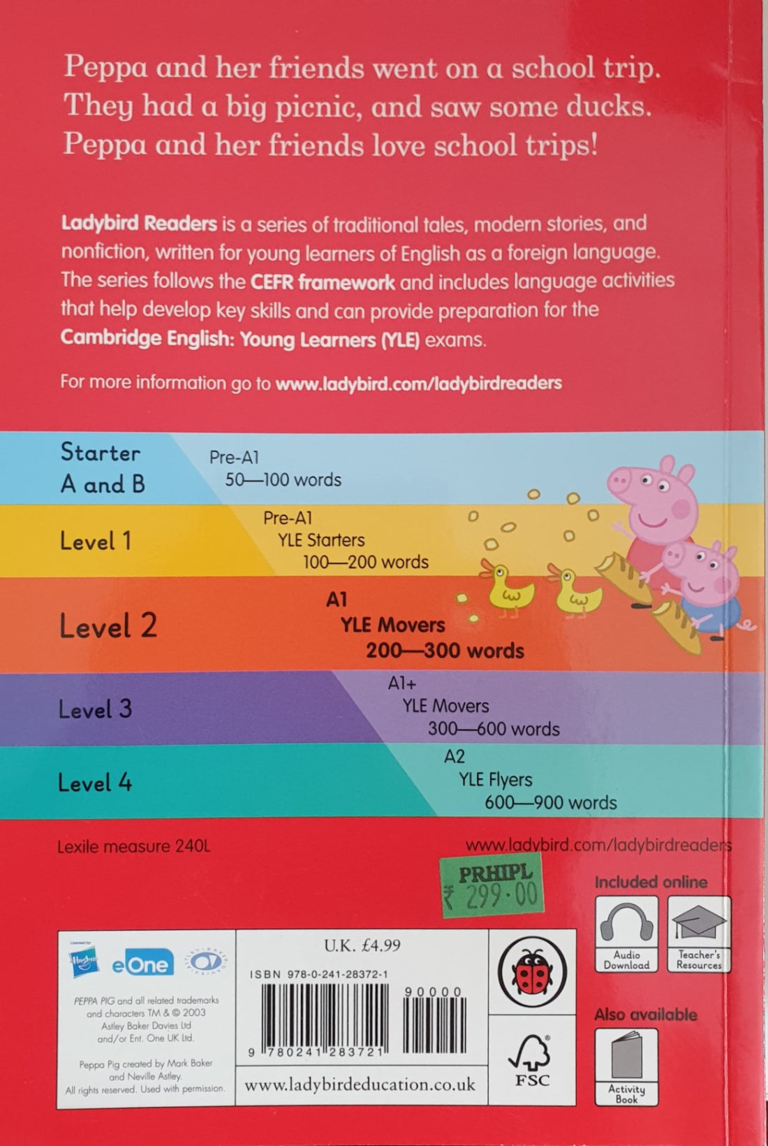 Ladybird Readers Level 2: Peppa Pig School Trip