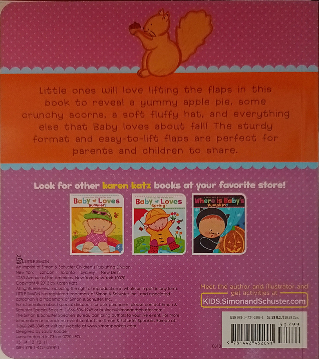 A Karen Katz Lift-the-Flap Book: Baby Loves Fall!