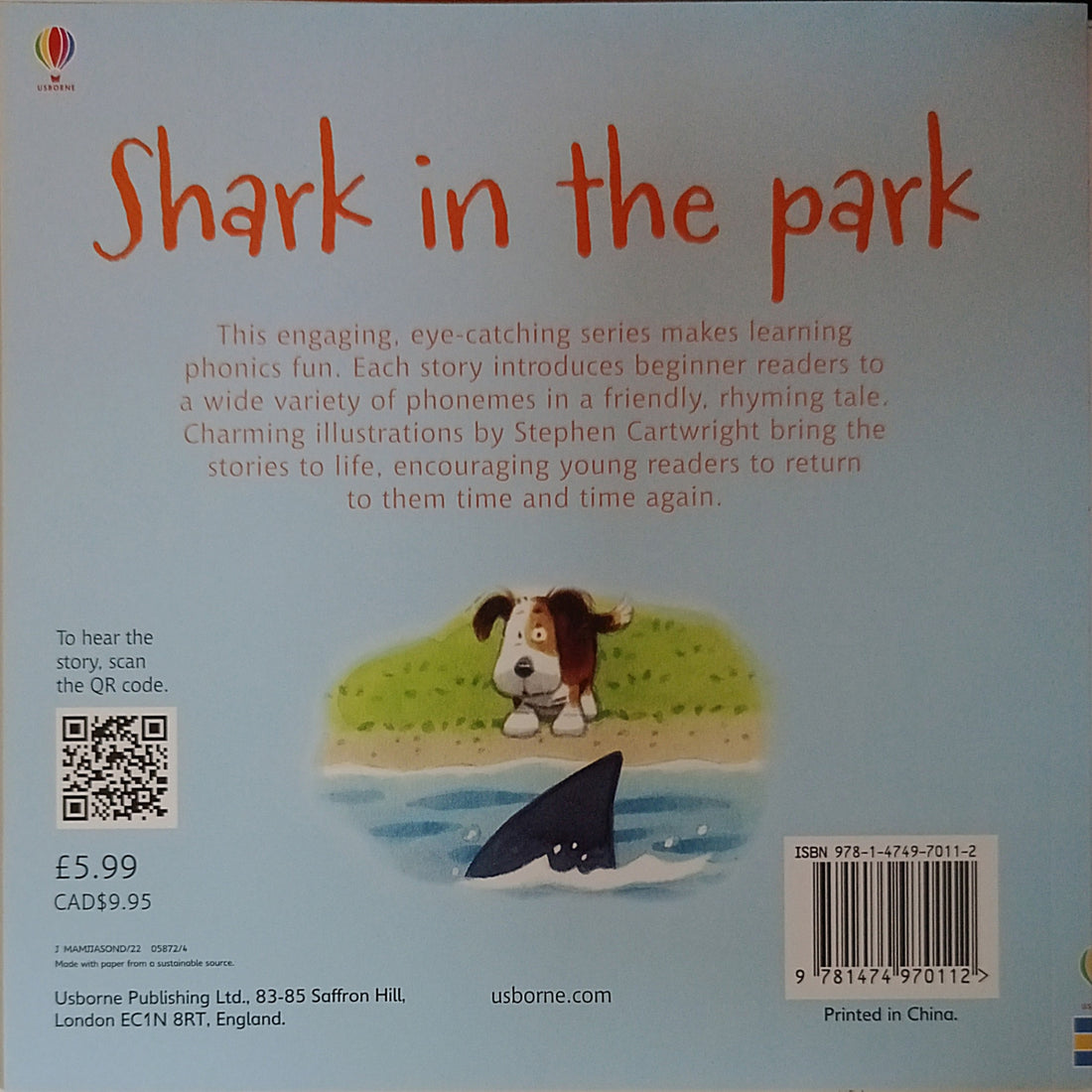 Usborne Phonics Readers: Shark in the Park