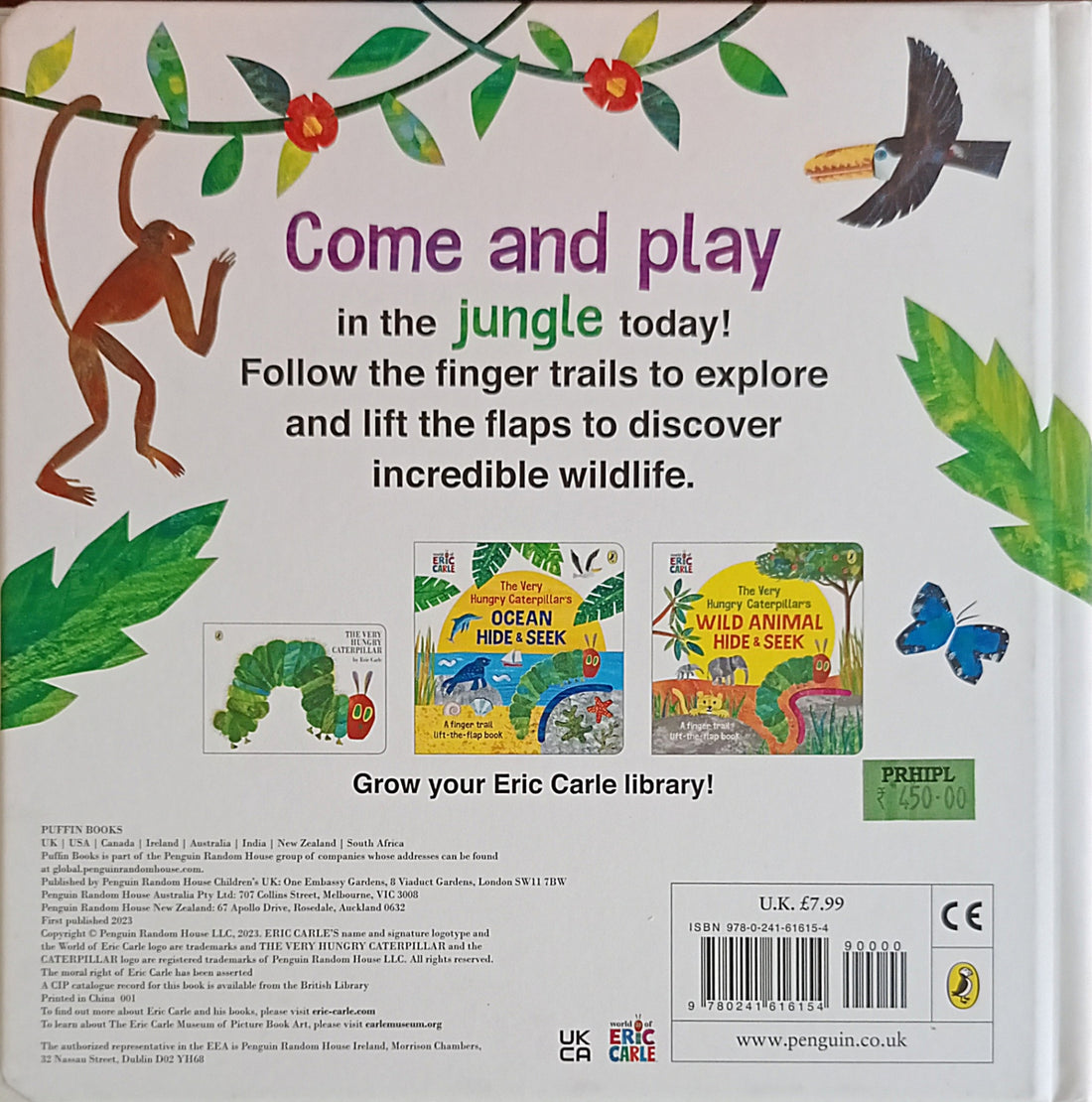 The World of Eric Carle: The Very Hungry Caterpillar's Jungle Hide & Seek (A Finger Trail Lift-the-Flap Book)