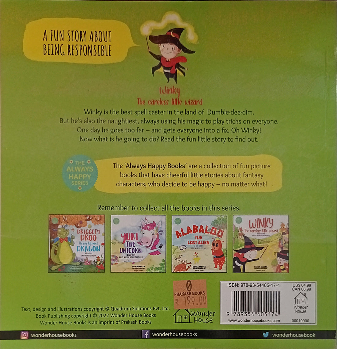 The Always Happy Series: Winky The Careless Little Wizard