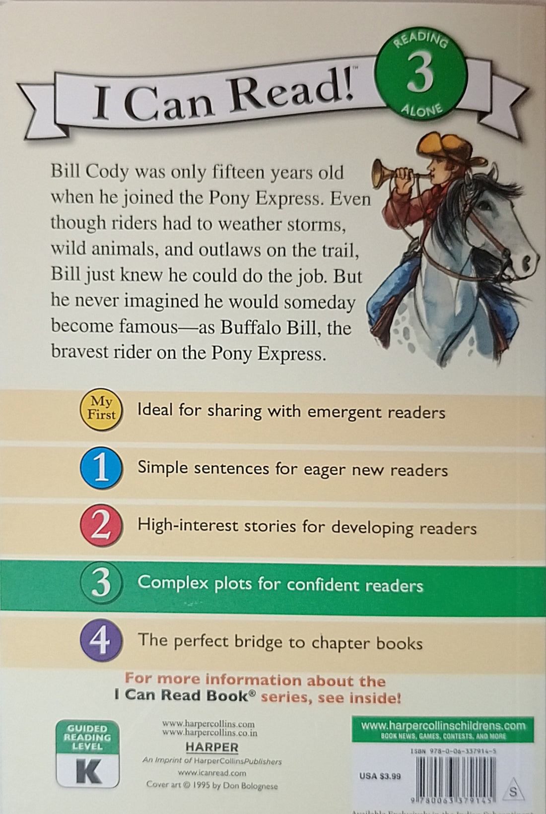 I Can Read! Level 3: Buffalo Bill and the Pony Express
