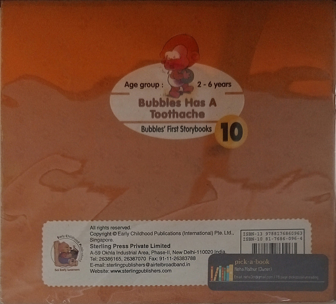 Bubbles' First Storybooks: Bubbles Has A Toothache