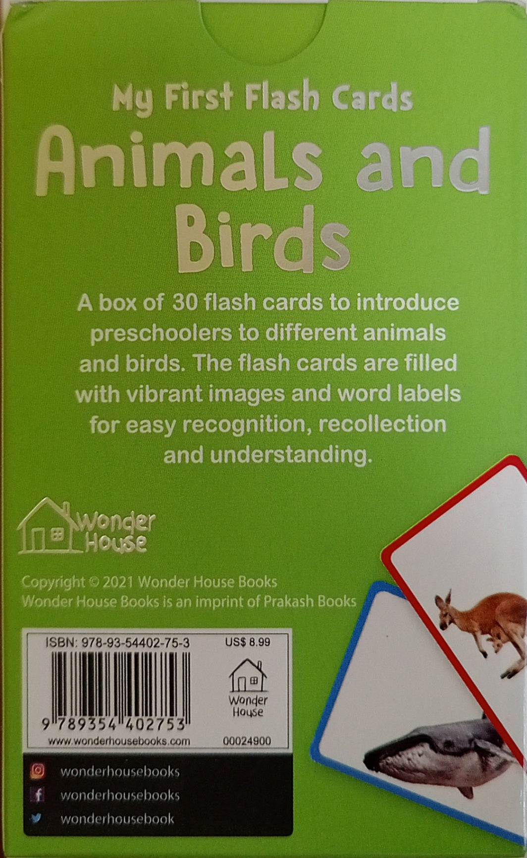 My First Flash Cards: Animal and Birds (Flash Cards)