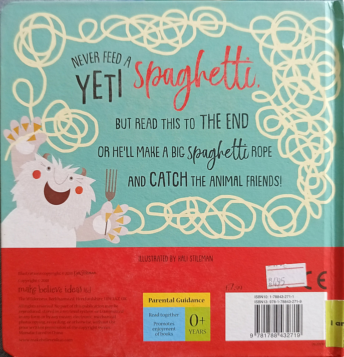 Felt Teeth: Never Feed A Yeti Spaghetti
