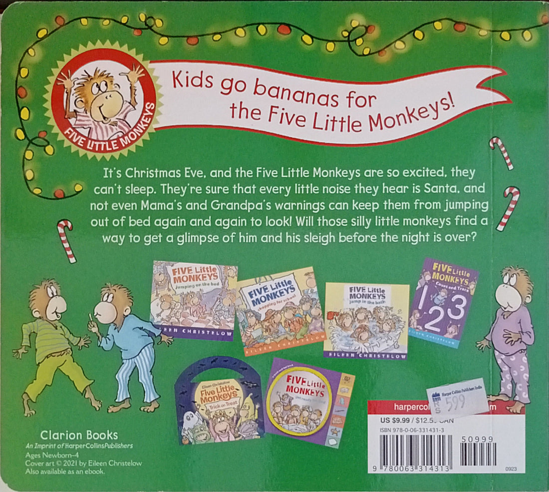 Five Little Monkeys: Five Little Monkeys Looking For Santa