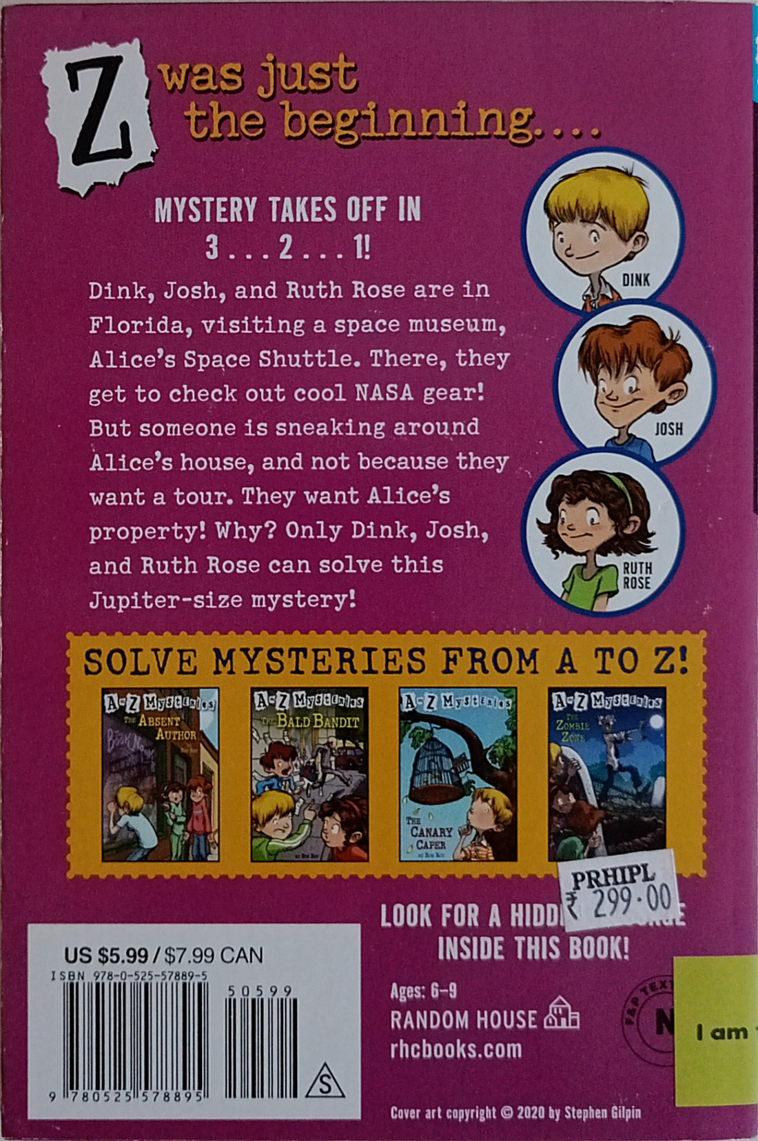 A to Z Mysteries: Super Edition #12 Space Shuttle Scam