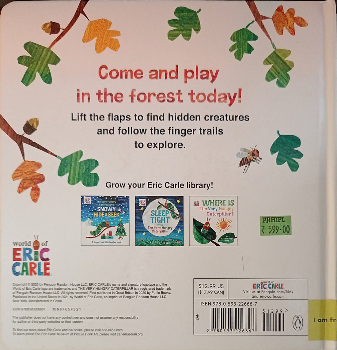 The World of Eric Carle: The Very Hungry Caterpillar's Forest Hide & Seek (A Finger Trail Lift-the-Flap Book)
