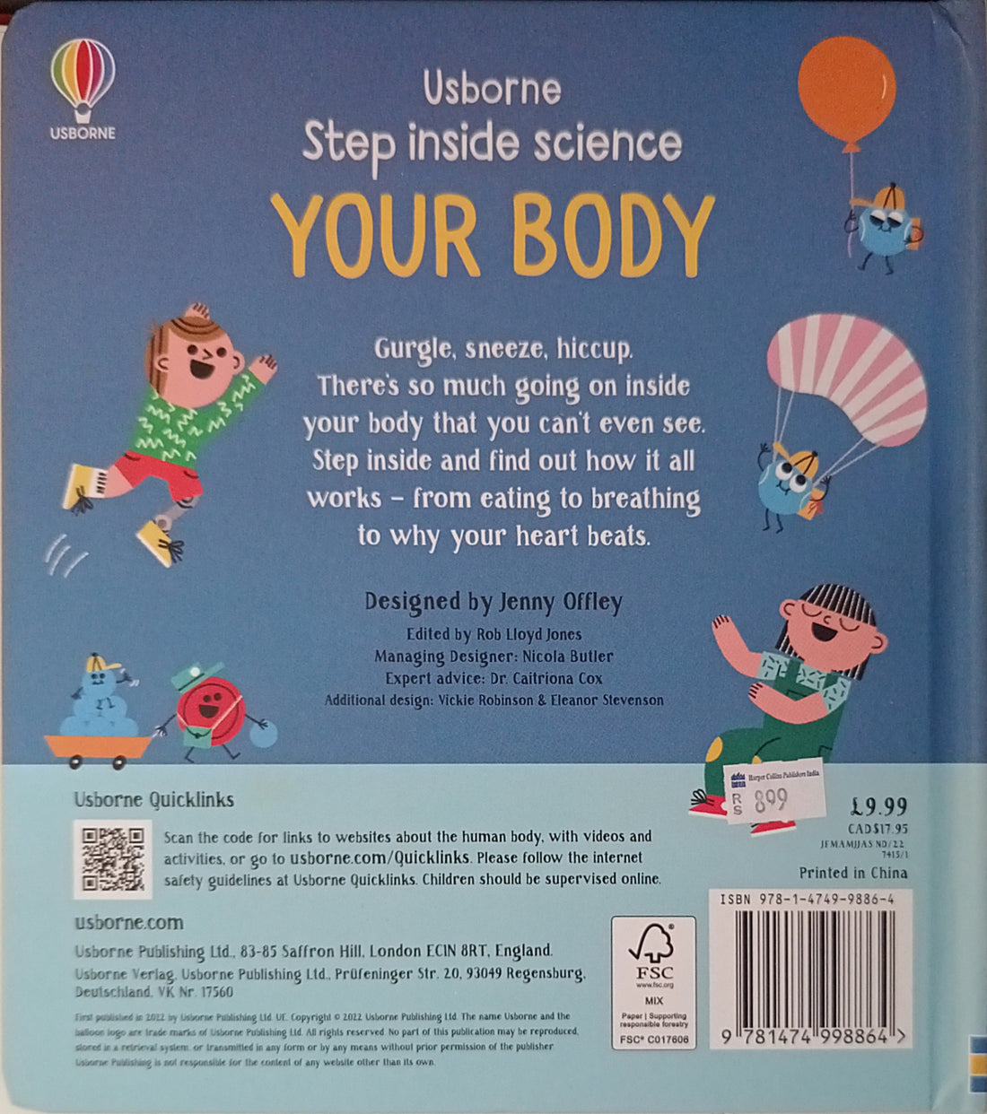 Usborne Step Inside Science: Your Body