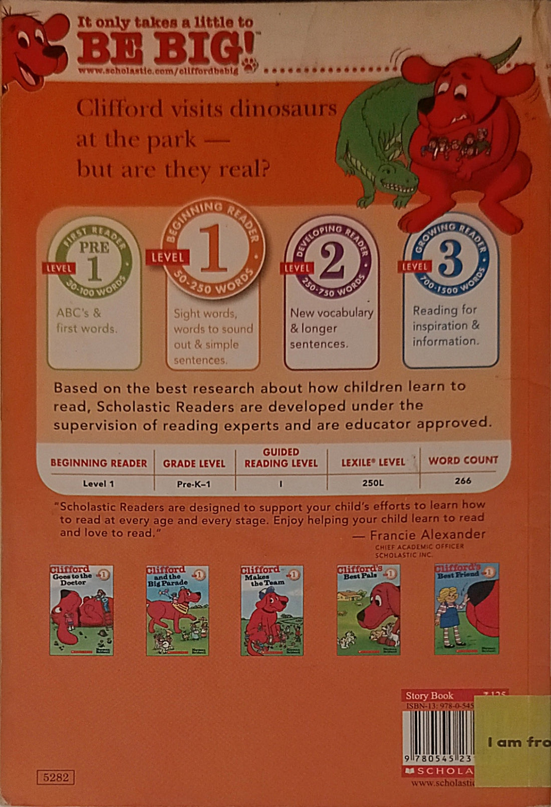 Scholastic Reader Level 1: Clifford and the Dinosaurs