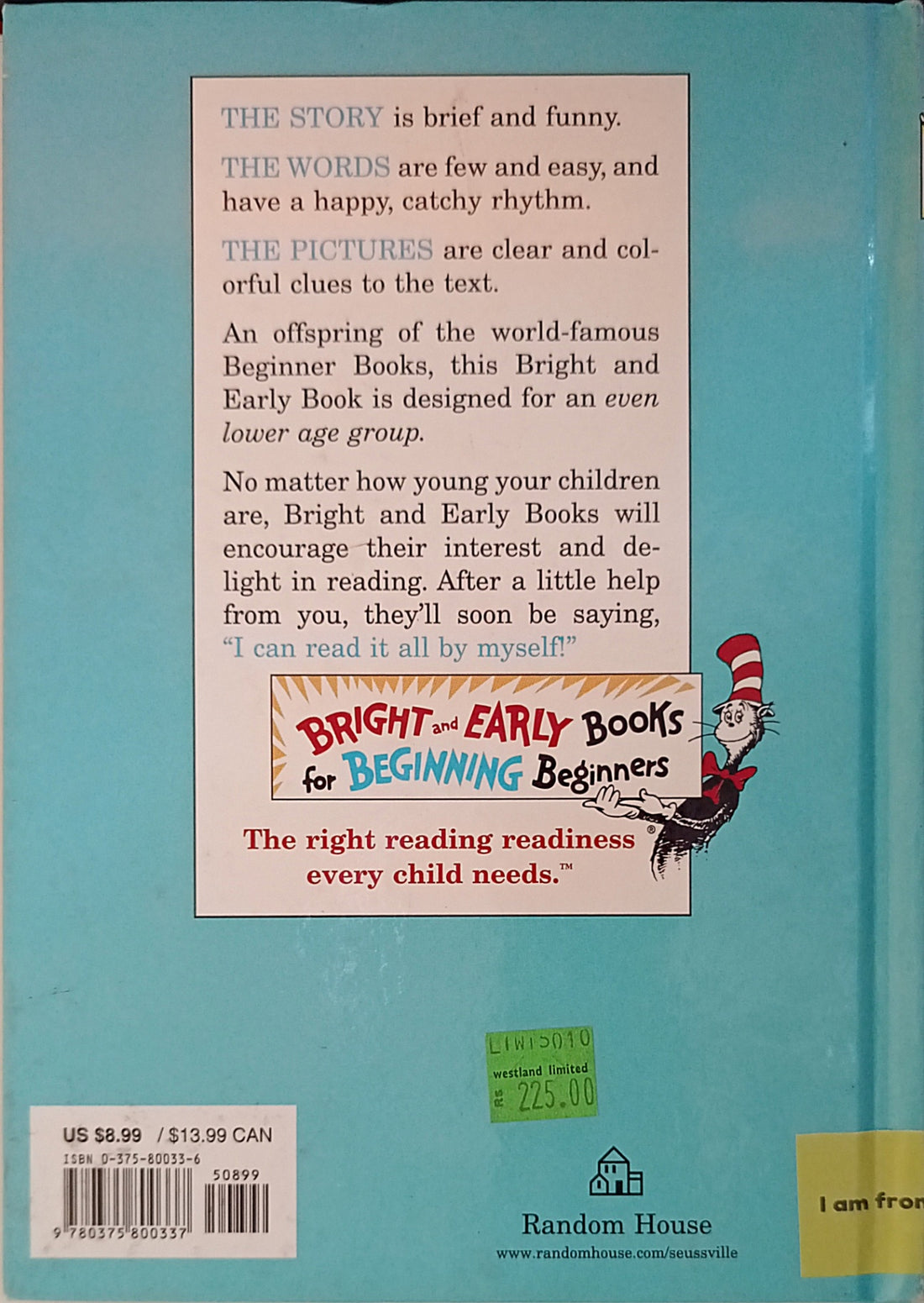 Dr. Seuss' Blue Back Books: The Eye Book