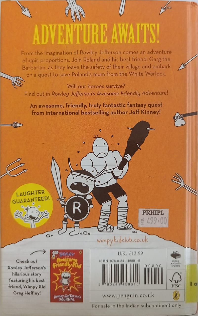 Diary of an Awesome Friendly Kid #2 Rowley Jefferson's Awesome Friendly Adventure
