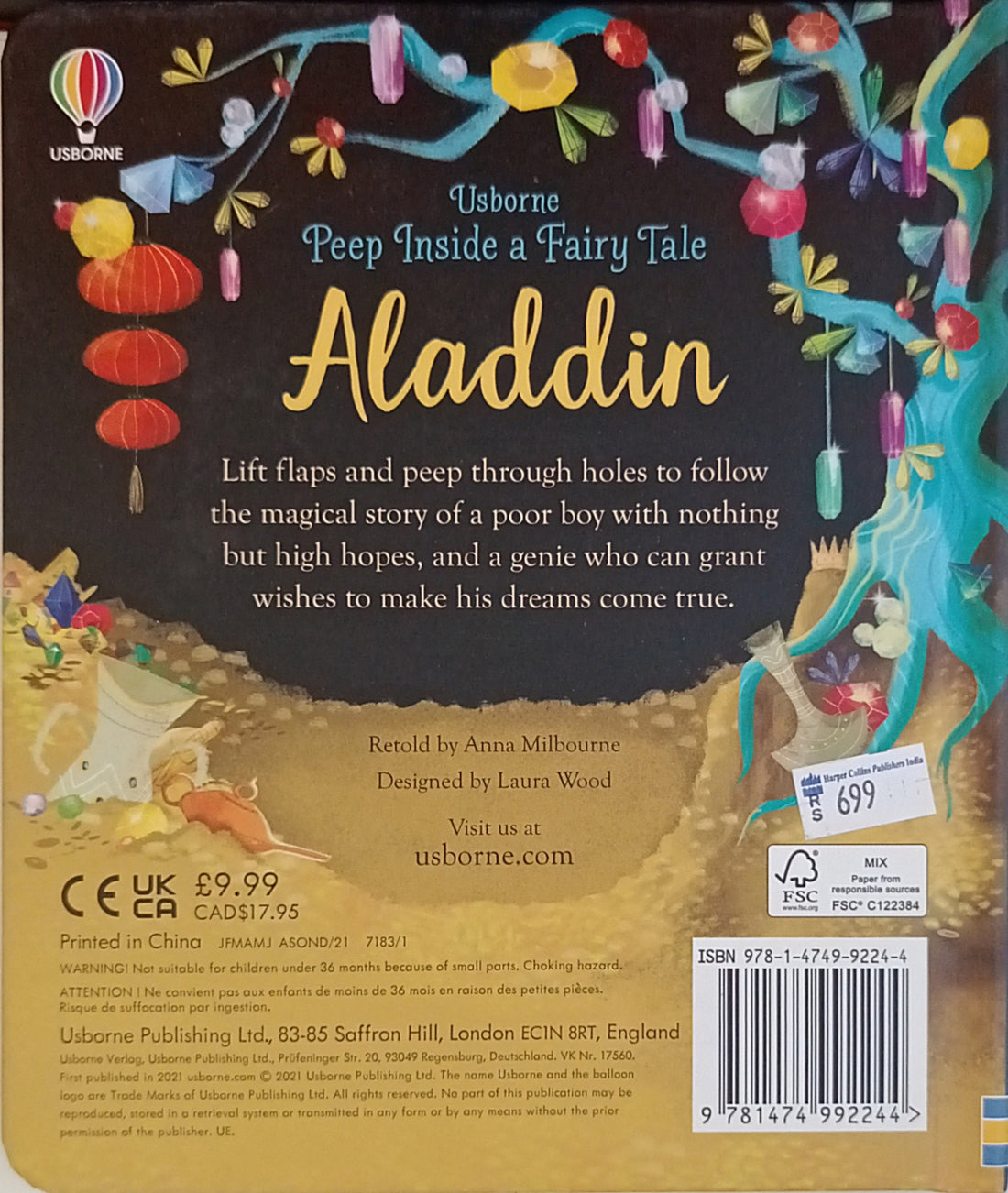 Peep Inside A Fairy Tale: Aladdin (Board Book)