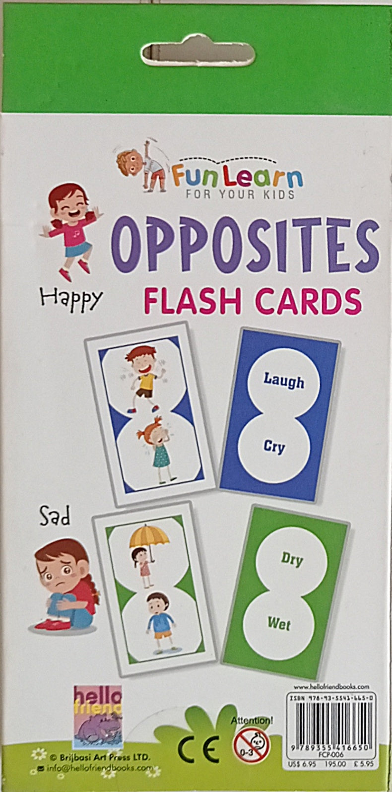 Opposites Flash Cards (Fun Learn for Your Kids)