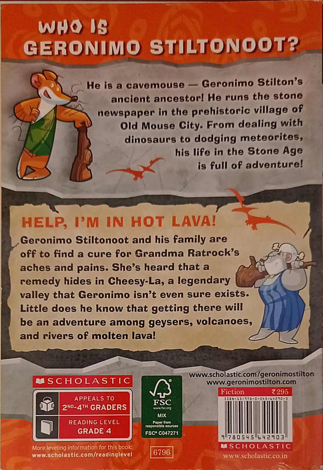 Geronimo Stilton Cavemice #3 Help, I'm in Hot Lava!