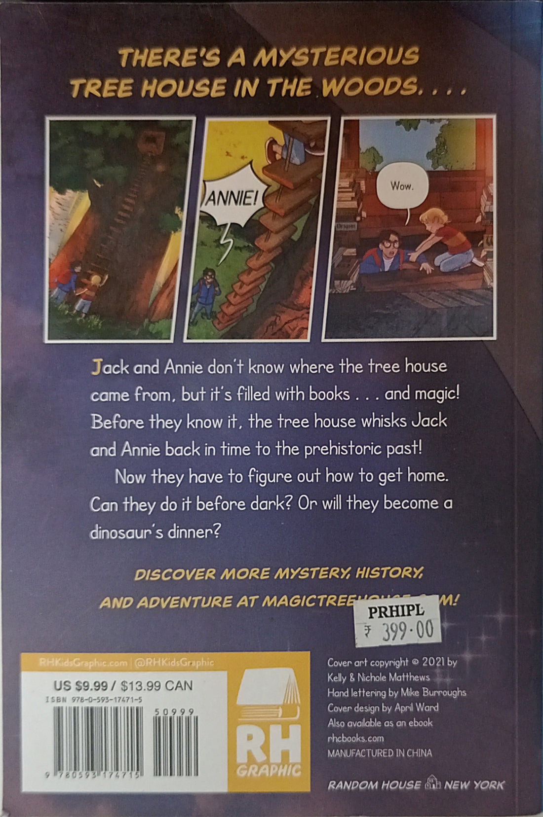 Magic Tree House The Graphic Novel #1 Dinosaurs Before Dark