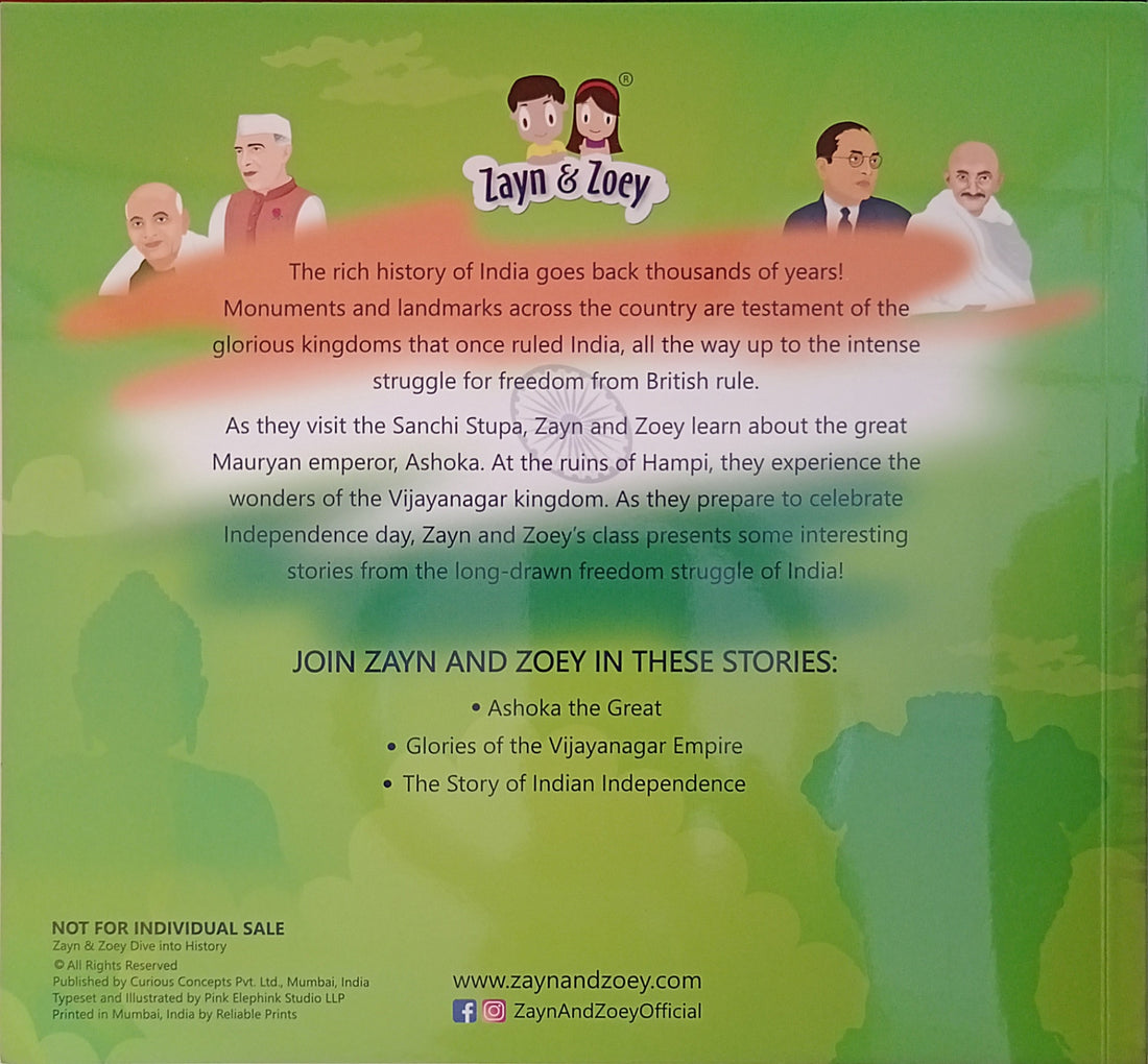 Zayn & Zoey Stories from India Volume 1: Zayn & Zoey Dive Into History