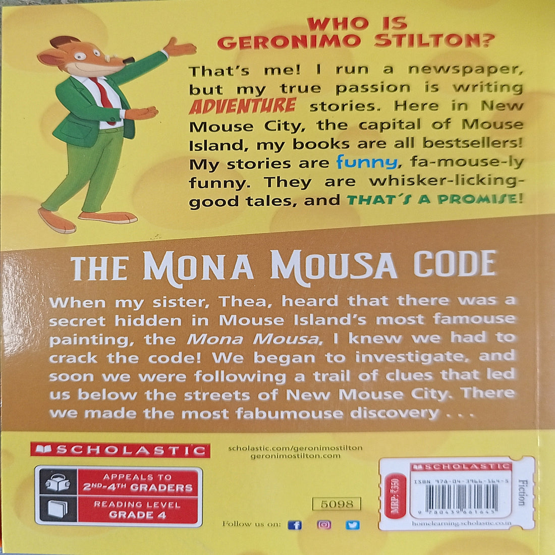 Geronimo Stilton #15 The Mona Mousa Code