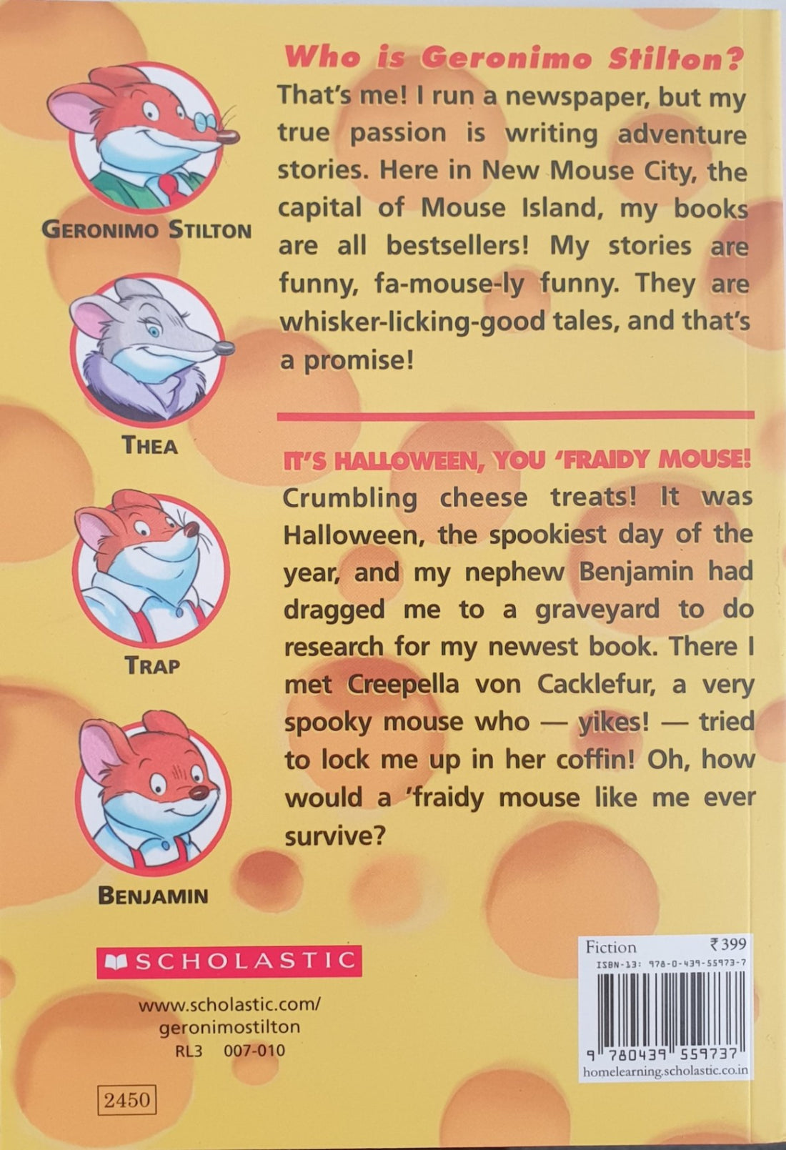 Geronimo Stilton #11 It's Halloween, You 'Fraidy Mouse!