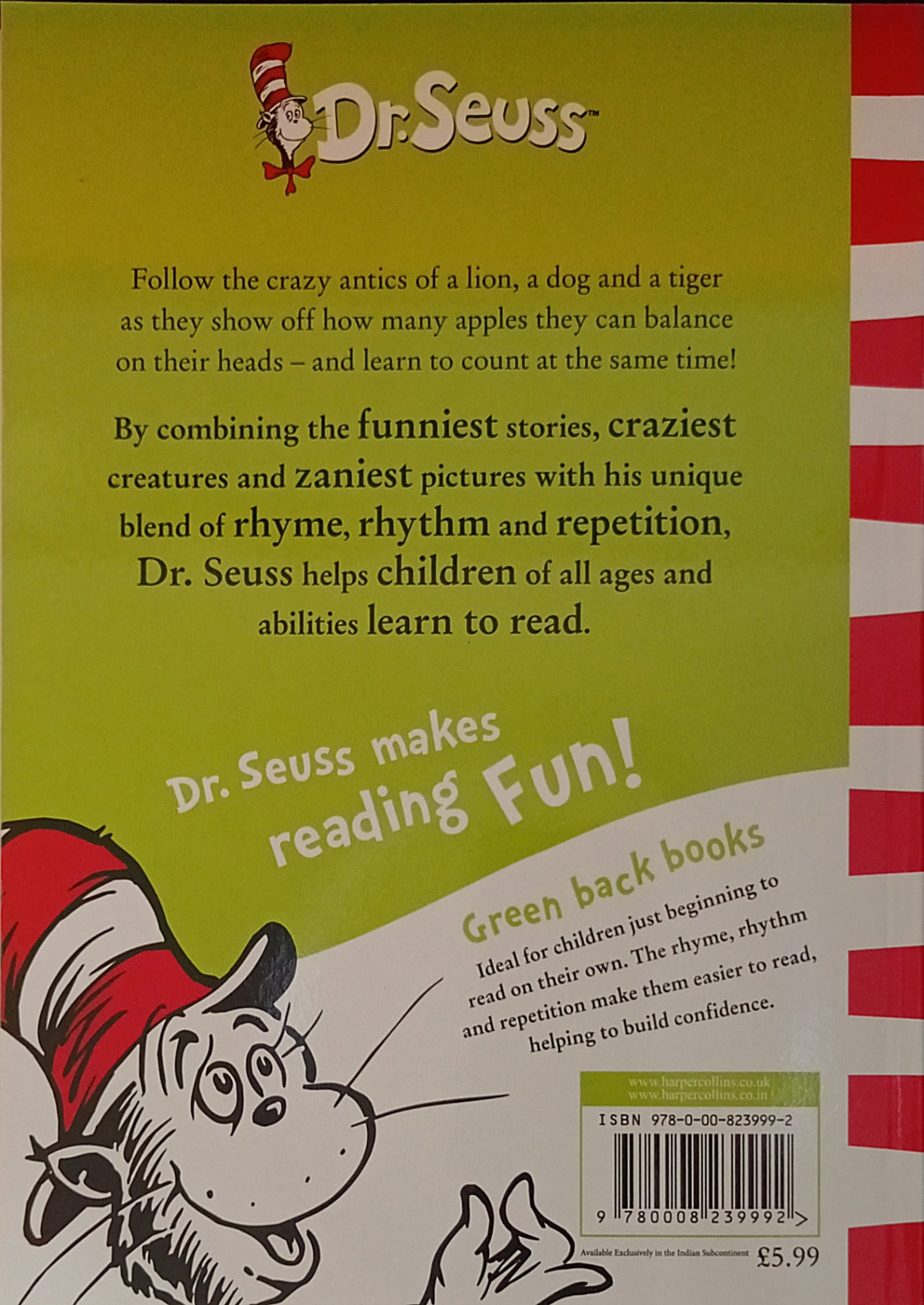 Dr. Seuss' Green Back Books: Ten Apples Up On Top