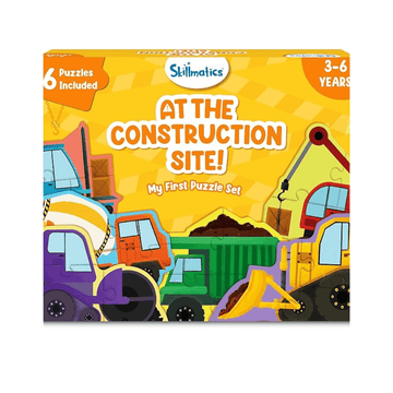 Construction Vehicles Puzzle Set