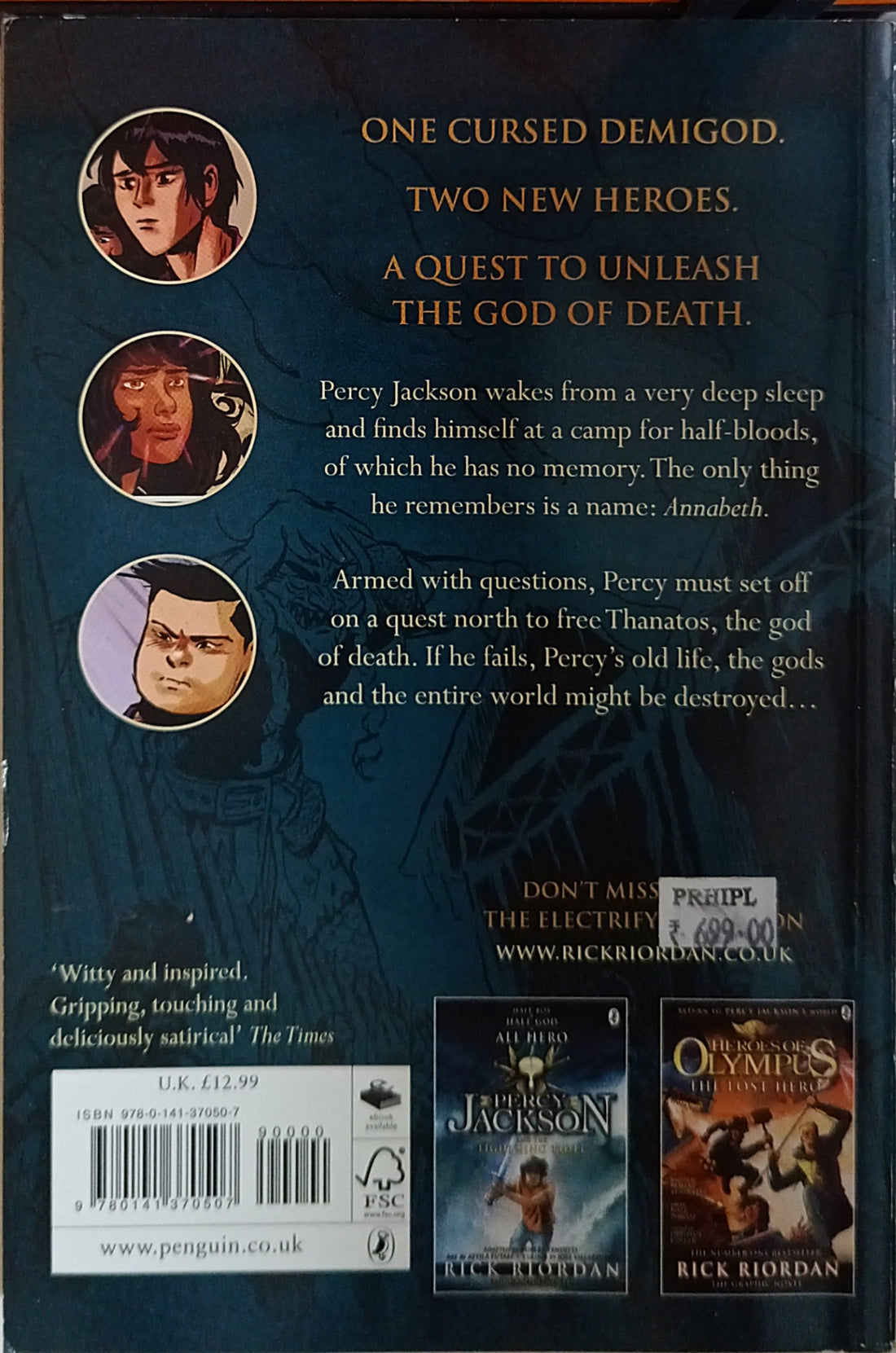 The Heroes of Olympus #2 The Son of Neptune (The Graphic Novel)