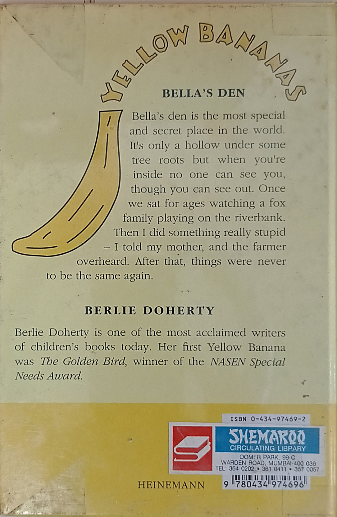 Yellow Banana Books: Bella's Den