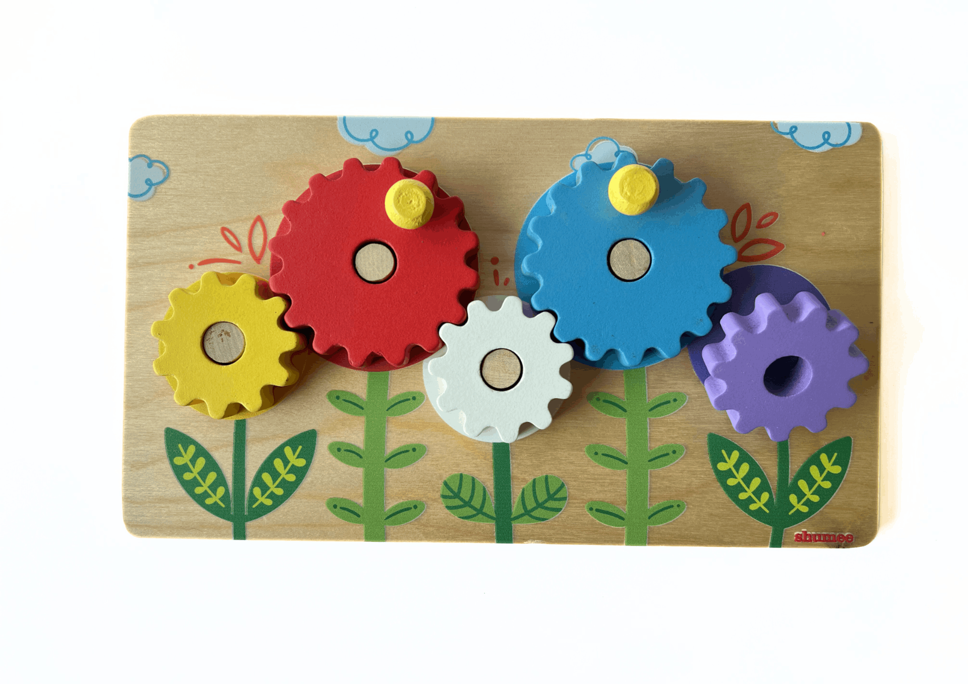 Flower Garden Wooden Gear Toy