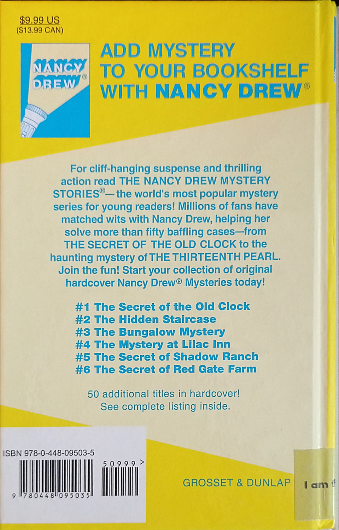Nancy Drew Mystery Stories #3 The Bungalow Mystery