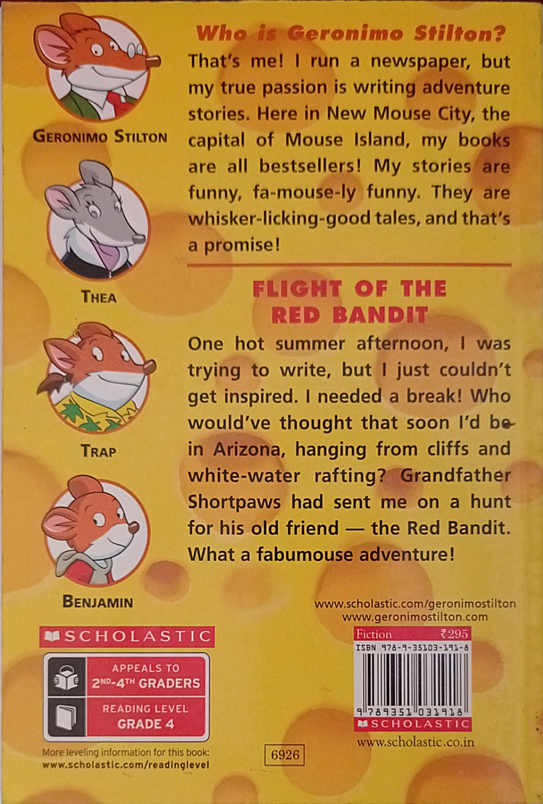 Geronimo Stilton #56 Flight of the Red Bandit