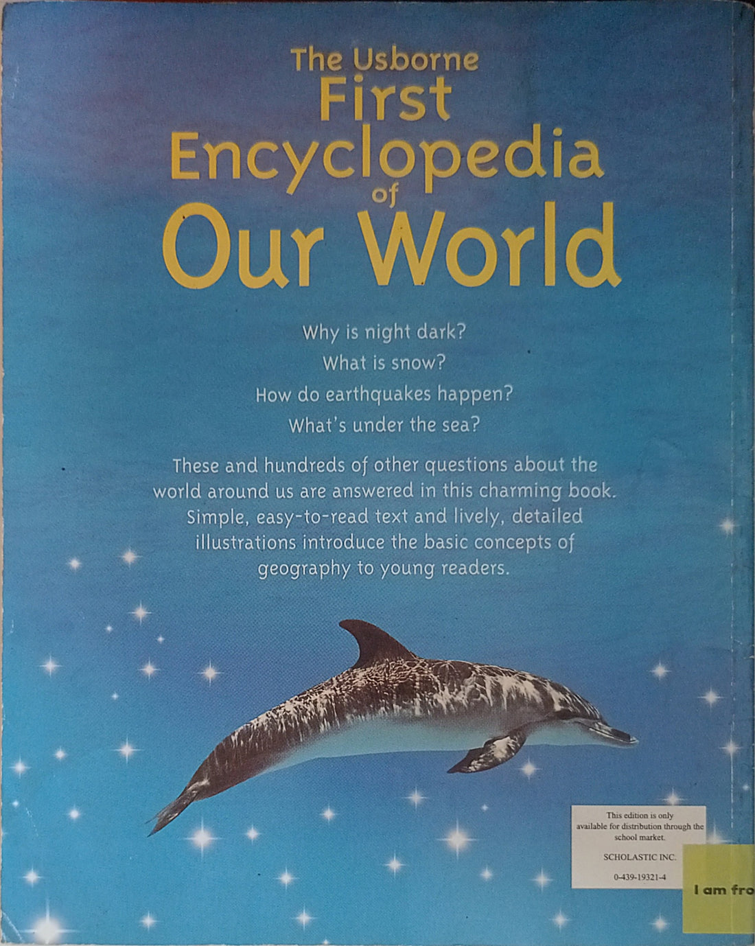 Usborne Encyclopedias: The Usborne First Encyclopedia of Our World